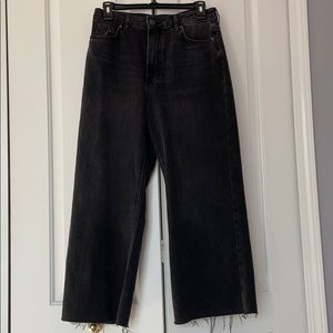 Wide leg black pants